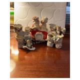 Napco Mr. and Mrs. Claus 1961-shows wear,2  Ucagco