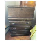 Secretary, desk/drawers 28 1/2' x 43ï¿½ x 17ï¿½,