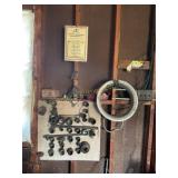 Contents of wall & shelf, mechanics sockets, etc