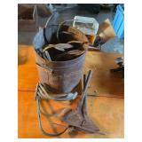 Tin of misc cultivator pts, etc