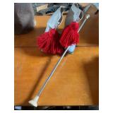 Majorette boots size 8,& baton 28'& golden