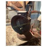 I weld Railroad lamp, shows wear  10' x 8ï¿½