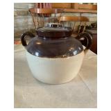 Bean pot w/ lid 7 1/2 'high and 10 1/2 ï¿½
