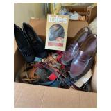 Misc belts, totes, shoes show wear