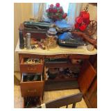 Contents on top and inside cabinet, Mag lite- NIB,
