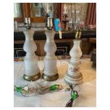 3 table lamps 17' tallest, not tested