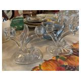 Misc glassware, serving dishes, footed, bowls,