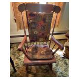 Wood rocking chair, no markings 24' x 41ï¿½ x 30ï¿½