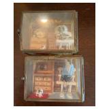 2 Glass shadowbox diorama 3 3/4' x 3ï¿½