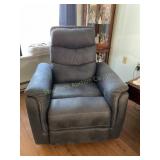 Swivel rocker manual recliner  Suede?