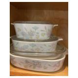 Corning ware-pastel bouquet pattern