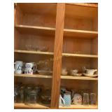 Contents of 1 cabinet - Fostoria divided