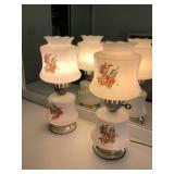 2 Table top lamps 16.5'h