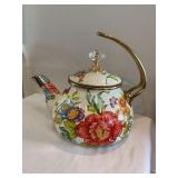 Gibson home painted metal tea pot