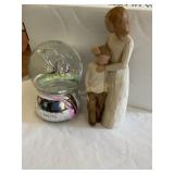 Misc Willow Tree figurines,music globe, etc