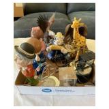 Misc figurines, eagles, giraffe, etc. show wear
