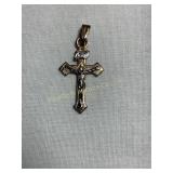 10 kt gold cross pendant 1',