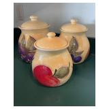 3 Home trends canisters,Verona pattern