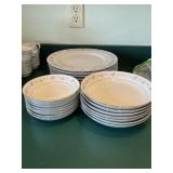 Waid Corsage pattern China-8 plates-10.5 dia,, 7