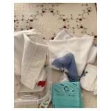 Ladies handkerchiefs, table, doilies, etc., in