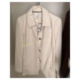 Crown & Ivy peacoar- Ivory- size L-NWT