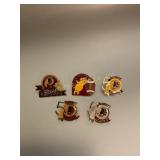 5 Washington Redskins pins - hogs, etc.
