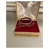 2  Vtg. Drema 1/20 12kt gold filled stretch