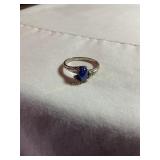 10 kt ring Star Sapphire, size 5, .70 oz.