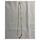 14 kt gold Italy  necklace 16.5', .07 oz