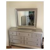 Bobs Discount Furniture Dresser w/beveled glass
