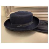 Bollman 100% wool,doeskin felt hat w/built in