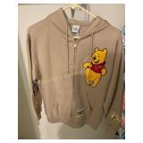 Disney Winnie the Pooh zip up hoodie sz large