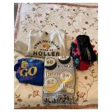 Bingo - bag,dobbers,blanket,sweatshirt,etc