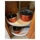3pc Tramontina cookware w/lids 1.5qt. -3.75 qt