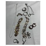 925 misc necklaces, bracelets, rings, pierced