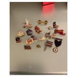 12+ American Legion,us flag,Maryland pins -