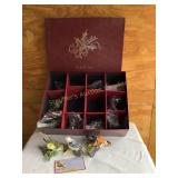 12 Danbury Mint songbird Christmas ornament set