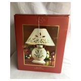 Lenox holiday candle lamp, with original box