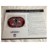NFL Atlanta Falcons 1990, 25th anniversary patch &
