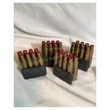 32  Rds 30-06 Blank, Garand clips