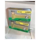 100 Rds Sellier & Bellot 9mm Luger, 115 gr., FMJ