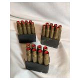 24 Rds 30-06 Blank, Garand clips