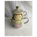 Tea for Mother teapot, 7 inch