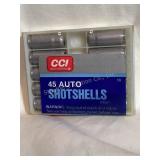 10 Rds CCI 45 auto, 1/3 oz., #9 shot
