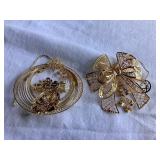 2 Danbury Mint 2021 filigree ornaments, largest