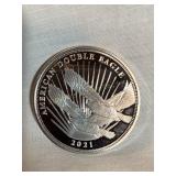 $2 Cook Islands Am double eagle, 2021, 1/2 oz.,