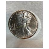 2005 (N/M) silver Eagle dollar coin, 1 oz. fine