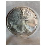 2007 (N/M) silver Eagle dollar coin, 1 oz. fine