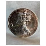 2015 (N/M) silver Eagle dollar coin, 1 oz. fine