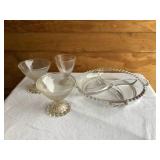 3 Vintage Anchor Hocking? Boopie  glass sherbet